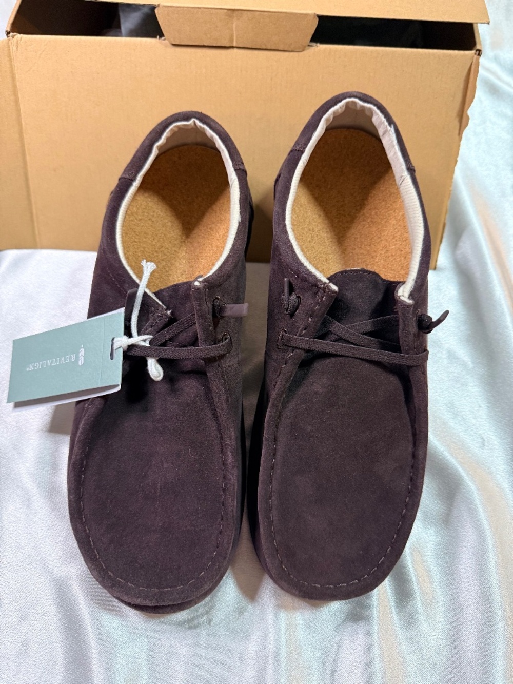 Revitalign Carefree Suede Men’s Shoes Size 13 Java Brown New With Tags